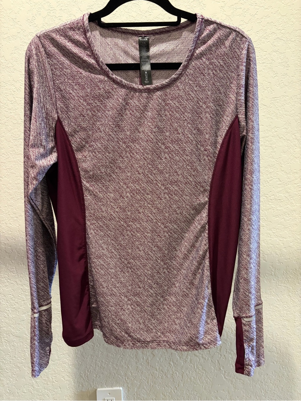 RBXPerformance Long-Sleeve Top in Heather Plum